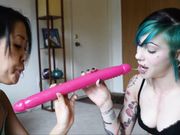  Kailey Ketchum  - Messy ain Double Dildo Blowjob
