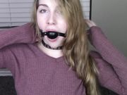 MissPrincessKay - Ballgagged And Masturbating For Daddy
