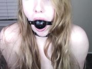 MissPrincessKay - Ballgagged And Masturbating For Daddy