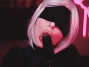 MyKinkyDope - BBC Nier Automata Cosplay BBC Blowjob