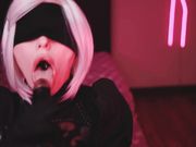 MyKinkyDope - BBC Nier Automata Cosplay BBC Blowjob