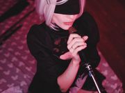 MyKinkyDope - BBC Nier Automata Cosplay BBC Blowjob