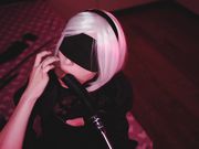 MyKinkyDope - BBC Nier Automata Cosplay BBC Blowjob