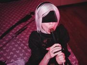 MyKinkyDope - BBC Nier Automata Cosplay BBC Blowjob