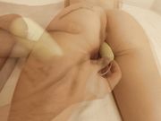 Aprileighteen - Fun With A Remote Control Vibrating Egg; Moaning, Laughing And Twitching