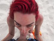 Haley420 - Public Bj On The Beach