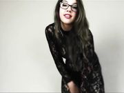 Ceara Lynch - Black Catsuit  Glasses