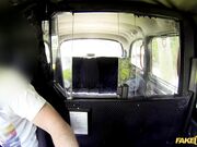 Emma Leigh - FakeTaxi Fun time couple in backseat taxi threesome