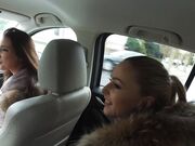 Lucy-Cat - MyDirtyHobby.com  Sexy Blonde and Hot Brunette have a threesome in a rooftop tent with stud