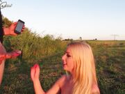 Lucy-Cat - MyDirtyHobby.com  Small tits teen creampie at park, risky public outdoor sex