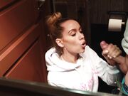 Kristina Sweet - Public Amateur Teenager Blowjob In Toilet