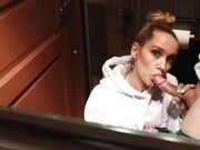 Kristina Sweet - Public Amateur Teenager Blowjob In Toilet