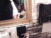 Kristina Sweet - Cute Young Girl Sucking Cock And Swallow Cum In Public Restroom