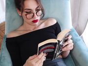 Kristina Sweet - Best Blowjob Ever. Babe With Red Lipstick Sucks Cock After Cunnilingus