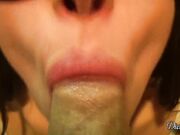 DickForLily - Cute TEEN DOING POV BLOWJOB AND CUM IN MOUTH