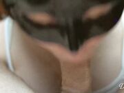 DickForLily - HOT FRENCH GIRL PLAYS WITH FORESKIN CUM ON TONGUE