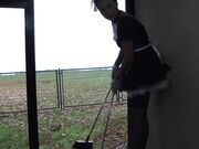 Wanilianna - French maid in nylon stockings