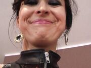 Wanilianna - In the leather dress on the leather sofa