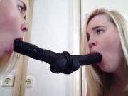 Annabellerogers - Gag Spit And Suck On Bbc Dildo Mirror