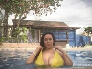 Manyvids - Anastasia Lux - Swimming Pool In Jamaica 