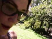 Keri Berry - 1st Ever Public Vid City Park Cum