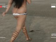 Korina Kova - Mom Son Make A Porno At The Beach 4k 