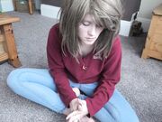 Sydney Harwin -  Homeless Girl Fists Herself For Food