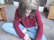 Sydney Harwin -  Homeless Girl Fists Herself For Food