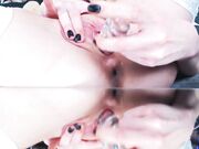  Xandriagoddess - Glass Dildo Pussy, Anal Fuck Closeup