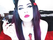  Xandriagoddess - Schoolgirl Blows Smoke On Dildo