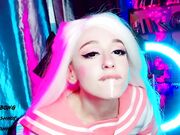 AliceBong - Schoolgirl Learns To Do Blowjob