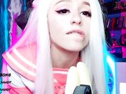 AliceBong - Schoolgirl Learns To Do Blowjob