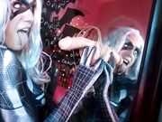 Lara Loxley - Black Cat Symbiote Mirror BJ Facial