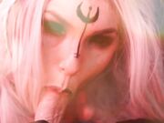 Lara Loxley - Dark Elf Sucks Fucks Wax Play