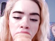 MiaMelon - Triple Sucking Facial