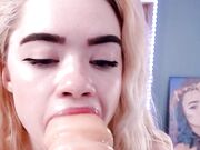 MiaMelon - Triple Sucking Facial
