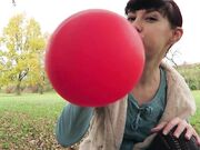 mylene - 36 Inch Red Balloon Popping Outdoor