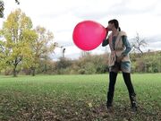 mylene - 36 Inch Red Balloon Popping Outdoor