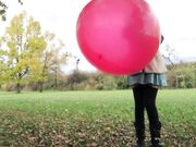 mylene - 36 Inch Red Balloon Popping Outdoor