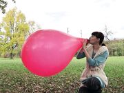 mylene - 36 Inch Red Balloon Popping Outdoor