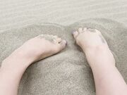mylene - Foot Fetish Sea Waves Amp Sand On My Feet