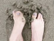 mylene - Foot Fetish Sea Waves Amp Sand On My Feet