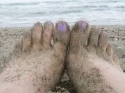 mylene - Foot Fetish Sea Waves Amp Sand On My Feet