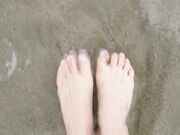 mylene - Foot Fetish Sea Waves Amp Sand On My Feet