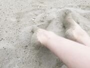 mylene - Foot Fetish Sea Waves Amp Sand On My Feet