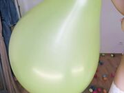 mylene - Huge Balloon Blow To Pop Amp Cumming After