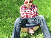 mylene - Outdoors Orgasm Trying Not 2 Get Caught