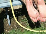 mylene - Washing My Sexy Feet In A Hot Sunny Day
