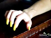 Arwen Datnoid - Nail Tapping And Painted Toes