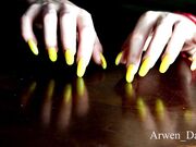 Arwen Datnoid - Nail Tapping And Painted Toes
